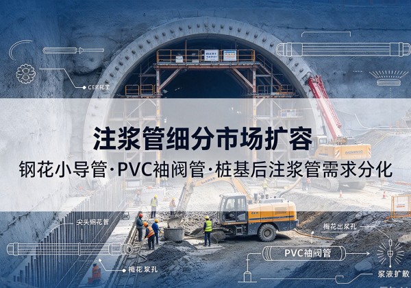 南召注浆管细分市场扩容，隧道钢花小导管、PVC 袖阀管、桩基后注浆管需求分化